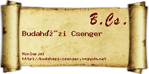 Budaházi Csenger névjegykártya